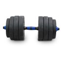 LACESTONE Zestaw hantli ciężarków 2w1 40kg ze sztangą