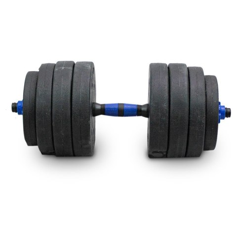 LACESTONE Zestaw hantli ciężarków 2w1 40kg ze sztangą LACESTONE Zestaw hantli ciężarków 2w1 40kg ze sztangą