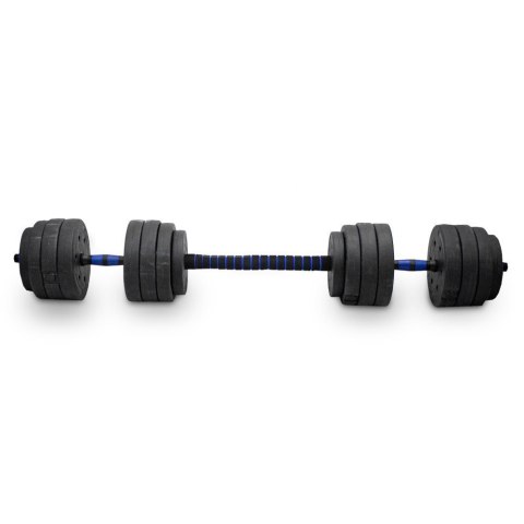 LACESTONE Zestaw hantli ciężarków 2w1 40kg ze sztangą LACESTONE Zestaw hantli ciężarków 2w1 40kg ze sztangą