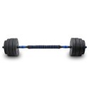 LACESTONE Zestaw hantli ciężarków 2w1 40kg ze sztangą