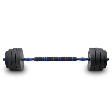 LACESTONE Zestaw hantli ciężarków 2w1 40kg ze sztangą LACESTONE Zestaw hantli ciężarków 2w1 40kg ze sztangą