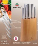 KINGHOFF ZESTAW NOŻY KUCHENNYCH W BLOKU KINGHOFF KH-1456