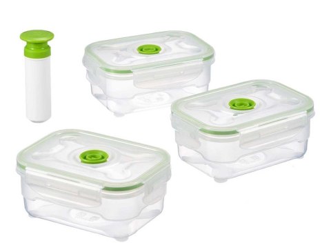 VACUUMSAVER ZESTAW POJEMNIKÓW PRÓŻNIOWYCH FLAVIA 3x600ml
