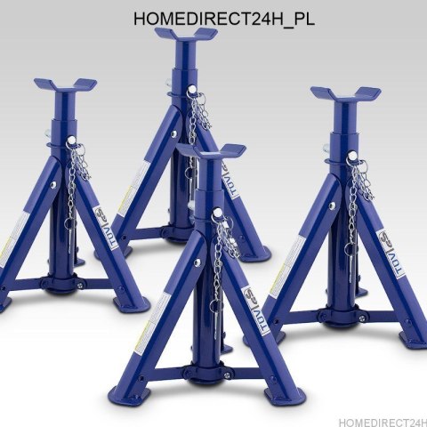 E-hurtownia Podstawki samochodowe 2t 4 sztuki regulowane z bolcem certyfikat stalowe E-hurtownia Podstawki samochodowe 2t 4 sztuki regulowane z bolcem certyfikat stalowe