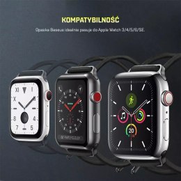 Baseus BASEUS Pasek do Apple Watch 3/4/5/6/SE 38-40mm Biały/różowy