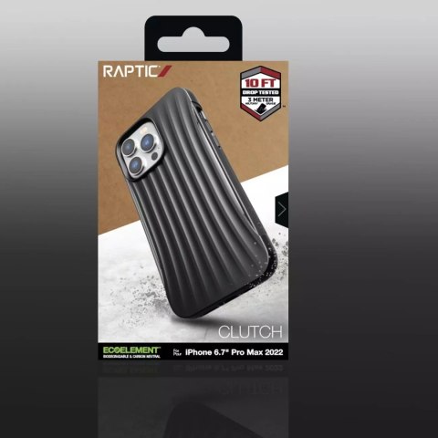Raptic Raptic X-Doria Clutch Case etui iPhone 14 Pro Max pokrowiec plecki czarny Raptic Raptic X-Doria Clutch Case etui iPhone 14 Pro Max pokrowiec plecki czarny