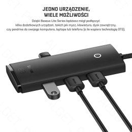 Baseus BASEUS Adapter HUB USB-C do 4x USB-A 100cm