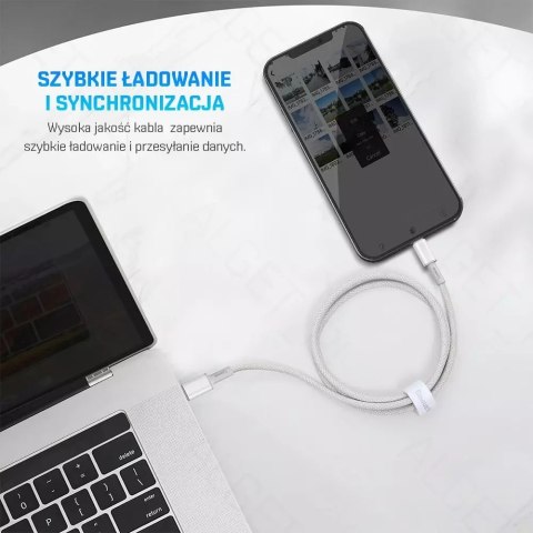 Baseus BASEUS Kabel USB-C do Lightning PD 20W 1m Niebieski Baseus BASEUS Kabel USB-C do Lightning PD 20W 1m Niebieski