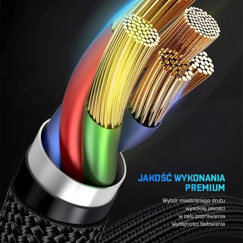 Baseus Kabel nylonowy Baseus Cafule USB-C Lightning PD 1m Czarny/czerwony Baseus Kabel nylonowy Baseus Cafule USB-C Lightning PD 1m Czarny/czerwony