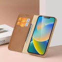 Dux Ducis Dux Ducis Hivo skórzane etui z klapką pokrowiec ze skóry naturalnej portfel na karty i dokumenty iPhone 14 czarny