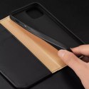 Dux Ducis Dux Ducis Hivo skórzane etui z klapką pokrowiec ze skóry naturalnej portfel na karty i dokumenty iPhone 14 czarny