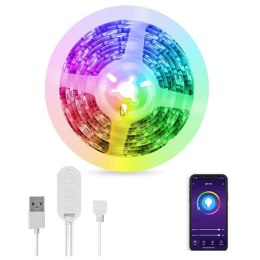 GOSUND Taśma LED GOSUND Inteligentna taśma RGB SL1 280cm Wielokolorowe oświetlenie do domu garażu auta