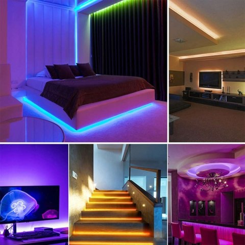 GOSUND Taśma LED GOSUND Inteligentna taśma RGB SL1 280cm Wielokolorowe oświetlenie do domu garażu auta GOSUND Taśma LED GOSUND Inteligentna taśma RGB SL1 280cm Wielokolorowe oświetlenie do domu garażu auta