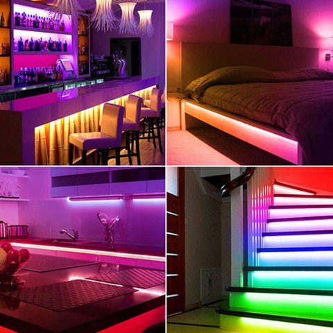 GOSUND Taśma LED GOSUND Inteligentna taśma RGB SL1 280cm Wielokolorowe oświetlenie do domu garażu auta GOSUND Taśma LED GOSUND Inteligentna taśma RGB SL1 280cm Wielokolorowe oświetlenie do domu garażu auta