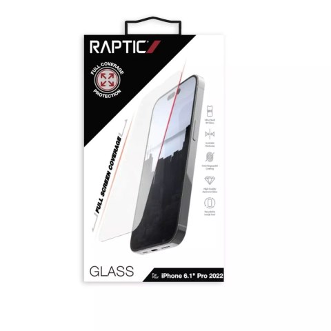Raptic Raptic X-Doria Full Glass szkło hartowane iPhone 14 Pro na cały ekran Raptic Raptic X-Doria Full Glass szkło hartowane iPhone 14 Pro na cały ekran