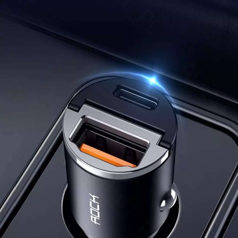 Rock ROCK H15 Ładowarka samochodowa USB-A USB-C PD 30W Rock ROCK H15 Ładowarka samochodowa USB-A USB-C PD 30W