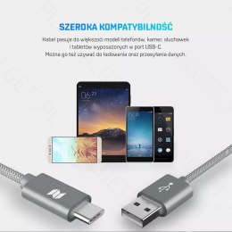 Rock Space ROCK SPACE C2 Kabel USB-C Typ C Nylonowy 2m 1,5A