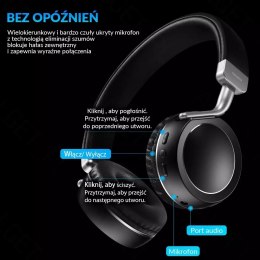Rock Space ROCK SPACE S9 Bezprzewodowe słuchawki nauszne HiFi Czerwony