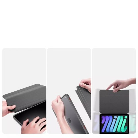 Dux Ducis Dux Ducis Magi etui do iPad mini 2021 pokrowiec smart cover z podstawką i schowkiem na Apple Pencil szary Dux Ducis Dux Ducis Magi etui do iPad mini 2021 pokrowiec smart cover z podstawką i schowkiem na Apple Pencil szary