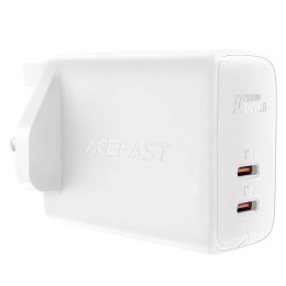Acefast Acefast ładowarka sieciowa GaN (wtyczka UK) 2x USB Typ C 50W, Power Delivery, PPS, Q3 3.0, AFC, FCP (A32 UK)
