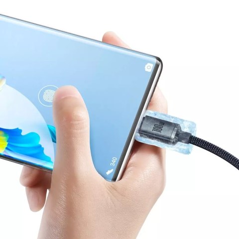 Baseus Baseus Crystal Shine Series kabel przewód USB do szybkiego ładowania i transferu danych USB Typ A - USB Typ C 100W 1,2m czarny ( Baseus Baseus Crystal Shine Series kabel przewód USB do szybkiego ładowania i transferu danych USB Typ A - USB Typ C 100W 1,2m czarny (