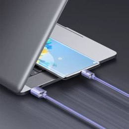 Baseus Baseus Crystal Shine Series kabel przewód USB do szybkiego ładowania i transferu danych USB Typ A - USB Typ C 100W 2m fioletowy 