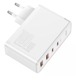 Baseus Baseus GaN2 Pro szybka ładowarka sieciowa 100W USB / USB Typ C Quick Charge 4+ Power Delivery biały (CCGAN2P-L02)