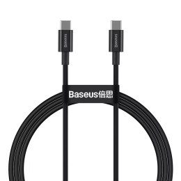 Baseus Baseus Superior kabel przewód USB Typ C - USB Typ C szybkie ładowanie Quick Charge / Power Delivery / FCP 100W 5A 20V 1m czarny 