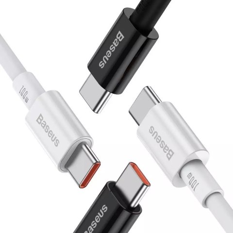 Baseus Baseus Superior kabel przewód USB Typ C - USB Typ C szybkie ładowanie Quick Charge / Power Delivery / FCP 100W 5A 20V 1m czarny Baseus Baseus Superior kabel przewód USB Typ C - USB Typ C szybkie ładowanie Quick Charge / Power Delivery / FCP 100W 5A 20V 1m czarny
