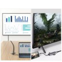Choetech Choetech 7w1 wielofunkcyjny HUB USB Typ C - 3x USB 3.2 Gen 1 / czytnik kart SD i TF / HDMI 4K 30Hz / USB Typ C szary (HUB-M19 gr