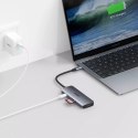Choetech Choetech 7w1 wielofunkcyjny HUB USB Typ C - 3x USB 3.2 Gen 1 / czytnik kart SD i TF / HDMI 4K 30Hz / USB Typ C szary (HUB-M19 gr