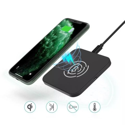Choetech Choetech ładowarka bezprzewodowa Qi 10W do telefonu słuchawek czarny (T511-S) Choetech Choetech ładowarka bezprzewodowa Qi 10W do telefonu słuchawek czarny (T511-S)