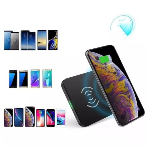 Choetech Choetech ładowarka bezprzewodowa Qi 10W do telefonu słuchawek czarny (T511-S) Choetech Choetech ładowarka bezprzewodowa Qi 10W do telefonu słuchawek czarny (T511-S)