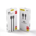 Dudao Dudao kabel przewód USB - USB Typ C Super Fast Charge 1 m czarny (L5G-Black)