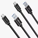 Dudao Dudao kabel przewód USB - USB Typ C Super Fast Charge 1 m czarny (L5G-Black)