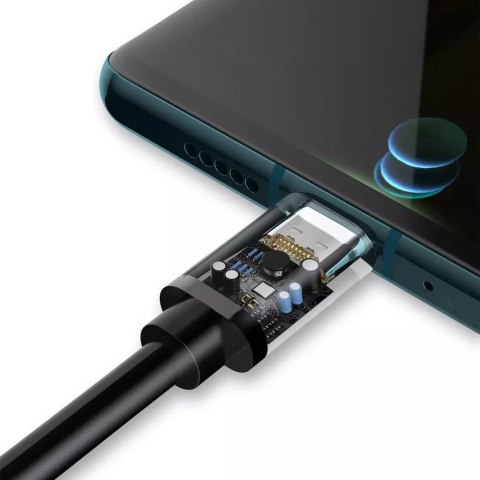 Dudao Dudao kabel przewód USB - USB Typ C Super Fast Charge 1 m czarny (L5G-Black) Dudao Dudao kabel przewód USB - USB Typ C Super Fast Charge 1 m czarny (L5G-Black)