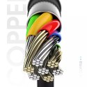 Dudao Dudao kabel przewód USB - USB Typ C Super Fast Charge 1 m czarny (L5G-Black)
