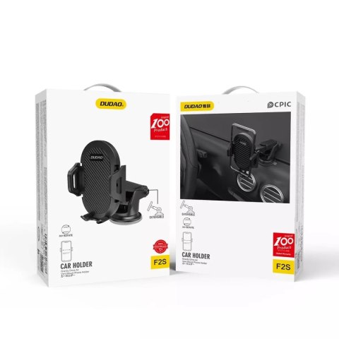 Dudao Dudao teleskopowy grawitacyjny uchwyt samochodowy na szybę deskę rozdzielczą czarny (new F2S black) Dudao Dudao teleskopowy grawitacyjny uchwyt samochodowy na szybę deskę rozdzielczą czarny (new F2S black)