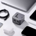 Joyroom Joyroom podstawka wielofunkcyjny HUB USB Typ C - USB 3.0 / RJ45 / HDMI / USB Typ C / Thunderbolt do MacBook Pro szary (S-H121 Gr