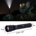 ProducentTymczasowy Latarka taktyczna ręczna szperacz wojskowa P58 CREE XHP50 ZOOM 5 Trybów pracy 1000m Czarna