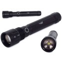 ProducentTymczasowy Latarka taktyczna ręczna szperacz wojskowa P58 CREE XHP50 ZOOM 5 Trybów pracy 1000m Czarna