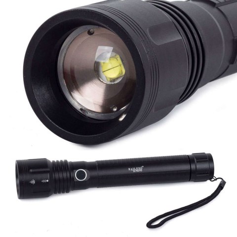 ProducentTymczasowy Latarka taktyczna ręczna szperacz wojskowa P58 CREE XHP50 ZOOM 5 Trybów pracy 1000m Czarna ProducentTymczasowy Latarka taktyczna ręczna szperacz wojskowa P58 CREE XHP50 ZOOM 5 Trybów pracy 1000m Czarna