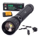 ProducentTymczasowy Latarka taktyczna ręczna szperacz wojskowa P58 CREE XHP50 ZOOM 5 Trybów pracy 1000m Czarna