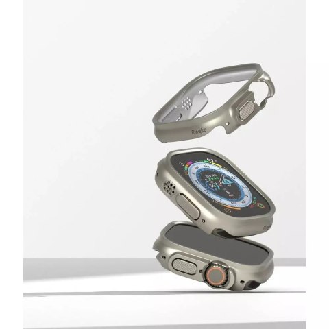 Ringke RINGKE SLIM 2-PACK APPLE WATCH ULTRA (49 MM) CLEAR & TITANIUM GREY Ringke RINGKE SLIM 2-PACK APPLE WATCH ULTRA (49 MM) CLEAR & TITANIUM GREY