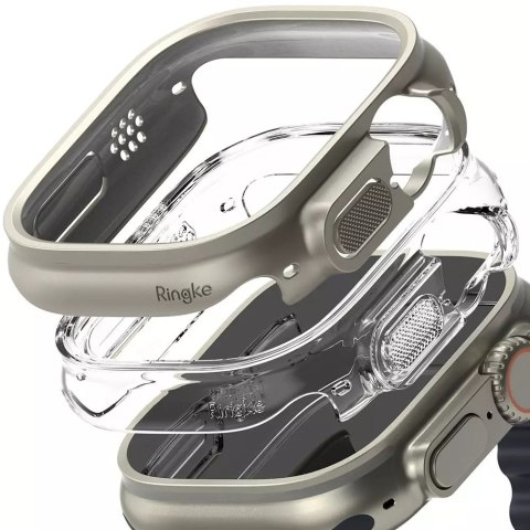Ringke RINGKE SLIM 2-PACK APPLE WATCH ULTRA (49 MM) CLEAR & TITANIUM GREY Ringke RINGKE SLIM 2-PACK APPLE WATCH ULTRA (49 MM) CLEAR & TITANIUM GREY