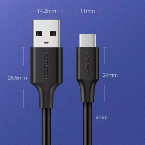 UGreen Ugreen kabel przewód USB - USB Typ C 480 Mbps 3 A 1,5 m czarny (US287 60117) UGreen Ugreen kabel przewód USB - USB Typ C 480 Mbps 3 A 1,5 m czarny (US287 60117)