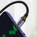 UGreen Ugreen kątowy kabel przewód USB Typ C - USB Typ C Power Delivery 60 W 20 V 3 A 1 m czarno-szary (US255 50123)
