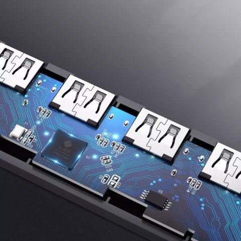 UGreen Ugreen rozdzielacz HUB USB - 4x USB 3.2 Gen 1 z portem zasilania micro USB szary (CM219 50985) UGreen Ugreen rozdzielacz HUB USB - 4x USB 3.2 Gen 1 z portem zasilania micro USB szary (CM219 50985)