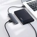 UGreen Ugreen rozdzielacz HUB USB - 4x USB 3.2 Gen 1 z portem zasilania micro USB szary (CM219 50985)