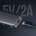 UGreen Ugreen rozdzielacz HUB USB - 4x USB 3.2 Gen 1 z portem zasilania micro USB szary (CM219 50985)